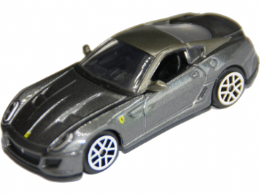 Bburago Ferrari 599 GTO 1:64 šedá metalíza