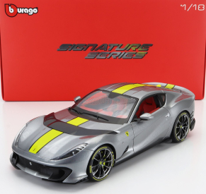Bburago Ferrari 812 Competizione 2021 1:18 Grigio Coburn Žlutá - Grey Met