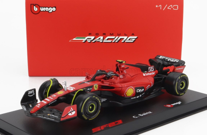 Bburago Ferrari F1 Sf-23 Team Scuderia Ferrari N 55 1:43, červená