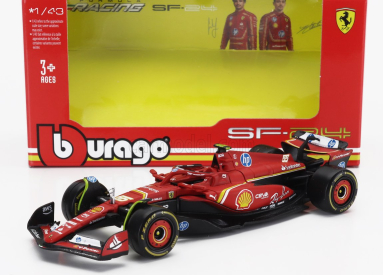 Bburago Ferrari F1  Sf-24 Team Scuderia Ferrari N 55 5th Emilia Romagna Imola Gp 2024 Carlos Sainz 1:43 Červená Černá