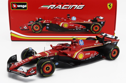 Bburago Ferrari F1  Sf-24 Team Scuderia Ferrari N 55 Season 2024 Carlos Sainz 1:18 Červená Černá