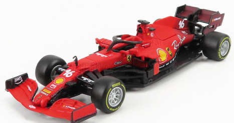 Bburago Ferrari F1 Sf21  Team Scuderia Ferrari Mission Winnow N 16 Season 2021 Charles Leclerc 1:43 Red