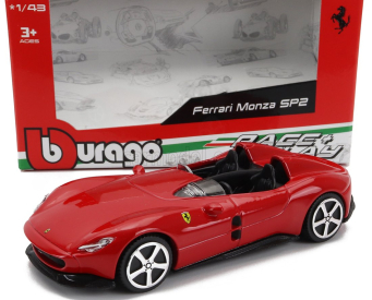 Bburago Ferrari Monza Sp2 2018 1:43 Rosso Corsa Červená