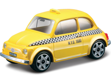 Bburago Fiat 500 Taxi 1:43 žlutá