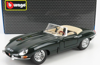 Bburago Jaguar E-type Spider 1961 1:18 Zelená