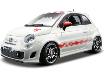 Bburago Kit Fiat Abarth 500 1:24 bílá