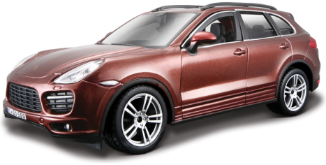 Bburago Kit Porsche Cayenne Turbo 1:24 hnědá metalíza