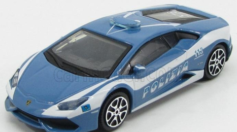 Bburago Lamborghini Huracan Lp610-4 Polizia 2014 1:43 Světle Modrá Bílá