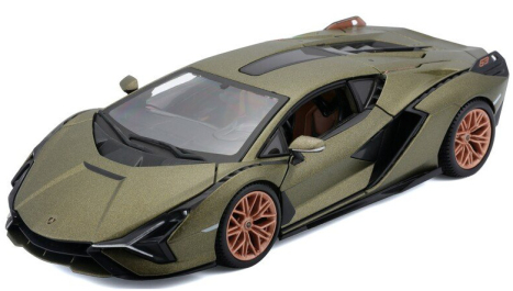 ROZBALENO - Bburago Lamborghini Sian FKP37 1:24 zelená