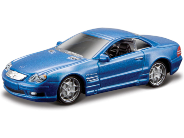 Bburago Mercedes-Benz SL 55 AMG 1:64 modrá metalíza