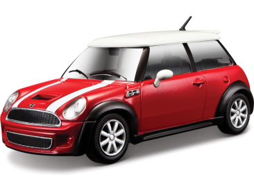 Bburago Mini Cooper S 1:24 červená