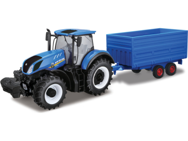 Bburago New Holland T7.315 1:32 s vlečkou