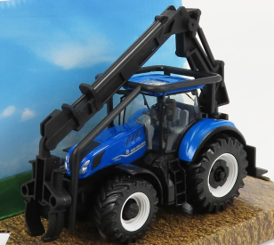 Bburago New holland T7.315 Tractor 2016 1:50 Modré Dřevo