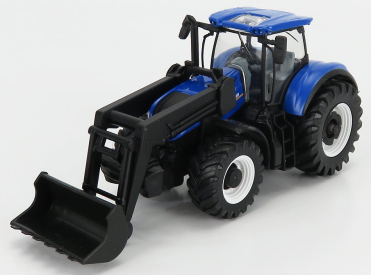 Bburago New holland T7.315 Tractor With Front Loader Scraper 2018 1:50 Blue