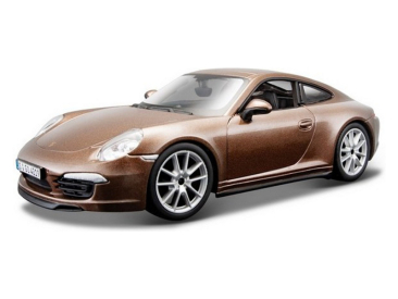 Bburago Plus Porsche 911 Carrera S 1:24 hnědá