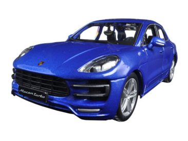 Bburago Plus Porsche Macan 1:24 modrá metalíza