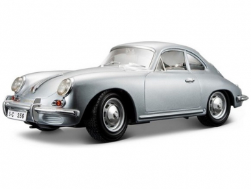 Bburago Porsche 356B Coupe 1961 1:18 stříbrná
