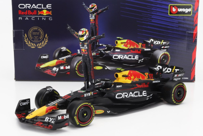 Bburago Red bull F1  Rb19 Team Oracle Red Bull Racing N 11 Season 2023 Sergio Perez 1:24 Matná Modrá Žlutá Červená