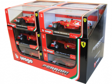 Bburago sada modelů formulí Ferrari 1:32 12ks