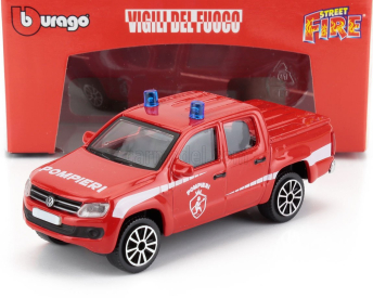 Bburago Volkswagen Amarok Pick-up Vigili Del Fuoco 2019 1:43 Červená Bílá