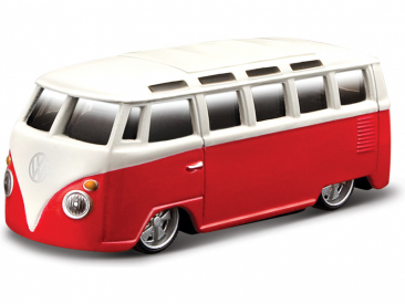Bburago Volkswagen Van Samba 1:64 červená