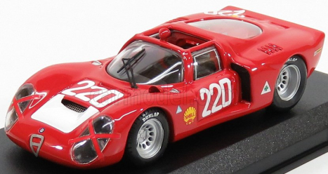 Best-model Alfa romeo 33.2 N 220 Targa Florio 1968 Vaccarella - Schutz 1:43 Red