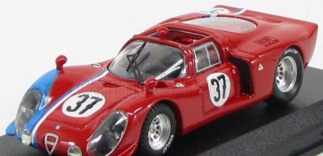 Best-model Alfa romeo 33.2 N 37 Test 24h Le Mans 1968 Gosselin - Trosch 1:43 Červená Modrá