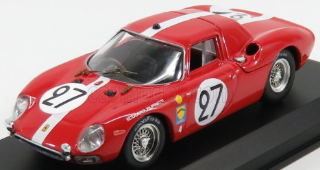 Best-model Ferrari 250lm 3.3l V12 Ch.s N6119 Team Scuderia Filipinetti N 27 6th Le Mans 1965 Dieter Spoerry - Armand Boller 1:43 Červená Bílá