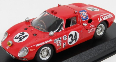 Best-model Ferrari 250lm N 34 Winner Class 24h Daytona 1968 Gunn - Ortega - Merello 1:43 Red