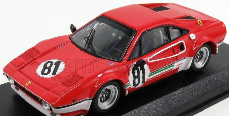 Best-model Ferrari 308 Gtb Lm N 81 Benelux Zolder 1976 M.dantinne 1:43 Red