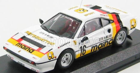 Best-model Ferrari 308 Gtb N 16 Rally Dei Laghi 1984 1:43 Bílá Žlutá