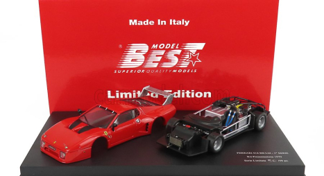 Best-model Ferrari 512 Bb Lm I Serie Kit Presentazione 1979 1:43 Červená Černá