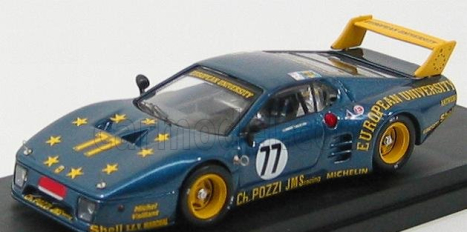 Best-model Ferrari 512bb Lm Team Charles Pozzi Jms Racing N 77 1:43, modrá