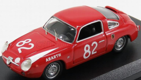 Best-model Fiat 850 Abarth Zagato N 82 Winner 500km Nurburgring 1960 Castellina - Vinatier 1:43 Červená Bílá