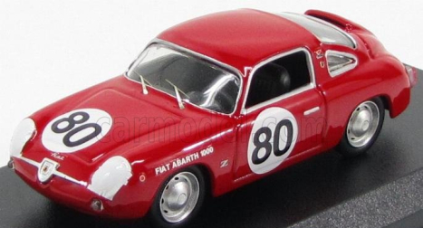 Best-model Fiat Abarth 1000 Coupe Zagato N 80 Winner Sebring 1961 Glertz - Liess 1:43 Red