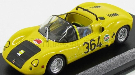 Best-model Fiat Abarth 1000sp Spider N 364 Rovereto-asiago 1971 M.baldo 1:43 Žlutá