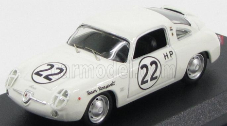 Best-model Fiat Abarth 750 Zagato Coupe N 22 Sebring 1960 Richards - Callanan 1:43 Bílá