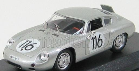 Best-model Porsche 1600gs Abarth N 116 Targa Florio 1960 Linge - Strahle - Lissmann 1:43 Silver