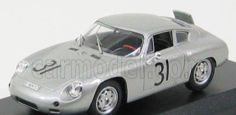 Best-model Porsche 1600gs Abarth N 31 Nurburgring 1960 Greger - Linge 1:43 Silver