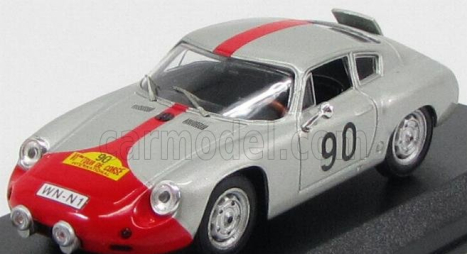 Best-model Porsche 1600gs Abarth N 90 Tour De Corse 1961 1:43 Silver Red
