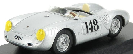 Best-model Porsche 550rs N 148 2nd Aosta- Gran San Bernardo 1957 Wolfgang Von Trips 1:43 Silver