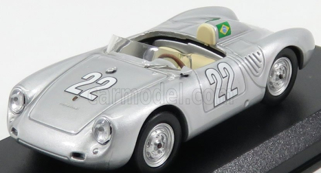Best-model Porsche 550rs N 22 Winner 10h Messina 1958 Heinz - Strahle 1:43 Silver