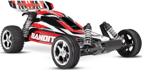 RC auto Traxxas Bandit 1:10 RTR, červenočerná