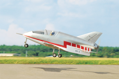 BH142 BEDE BD-5 (1450 mm) s tlačnou vrtulí