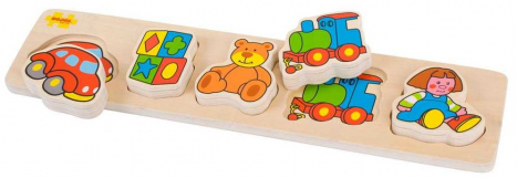 Bigjigs Baby Dřevěné vkládací puzzle hračky