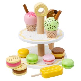 Bigjigs Toys Dřevěný stojan se sladkými dobrotami - poškozený obal