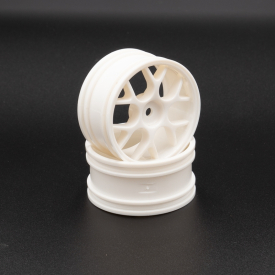 Bílé disky 12mm s šírkou 26mm, 2 ks.