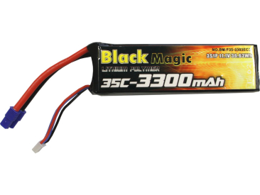 Black Magic LiPol 11.1V 3300mAh 35C EC3