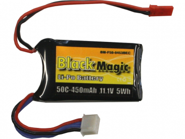Black Magic LiPol 11.1V 450mAh 50C JST