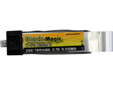 Black Magic LiPol 3.7V 160mAh 25C EFL